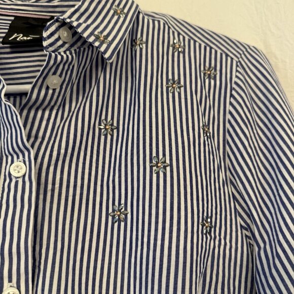 Nanette Lepore Women’s Small Button Down Shirt Preppy - Picture 6 of 14